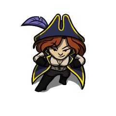 Pirate Captain Female by Hammertheshark